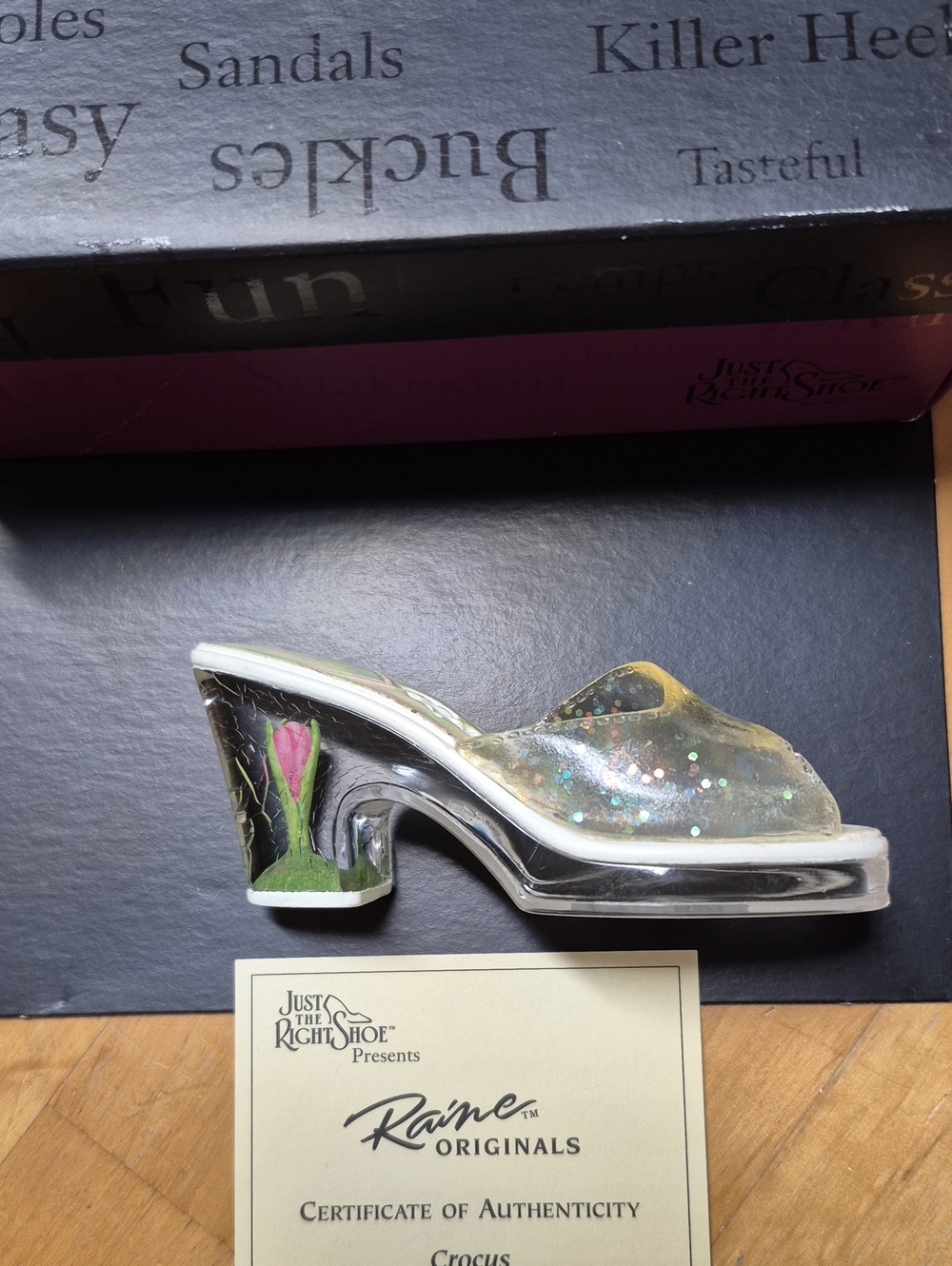 Just The Right Shoe® Crocus #25081 by Raine | Miniature Collectible Shoe